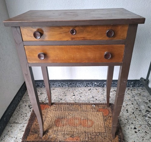 Nähtisch aus holz 30er - nähtisch,